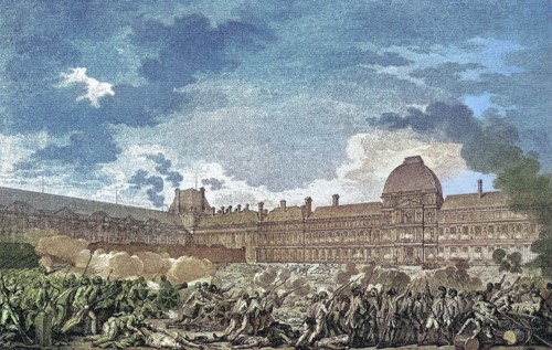 The attack of the Tuileries Palace.