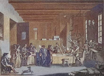 Meeting of a Revolutionary Committee under the Terror Government in Paris.