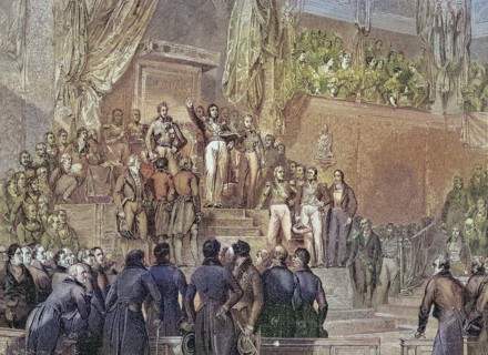 The July Revolution in Paris.