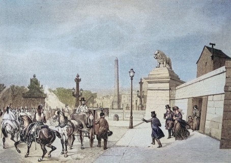 The escape of Louis Philippe from Paris to the February Revolution.