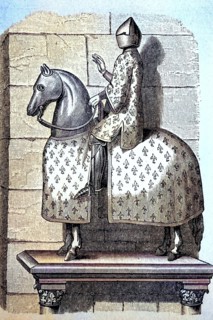 The equestrian statue of Philip IV of France.