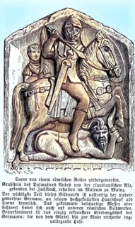 Tombstone of the Dalmatian Andes of the Claudian Ala in the Museum of Mainz.