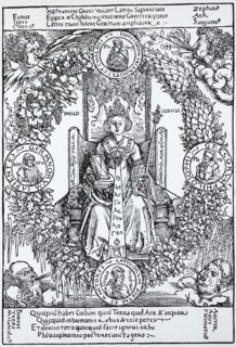 Illustration to the Quatuor libri amorum by Celtes.