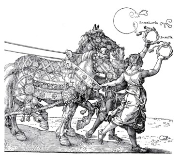 The large triumphal car of emperor Maximilian.