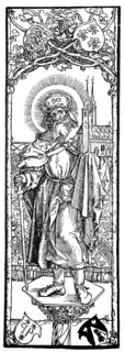 St. Sebald on the pillar.