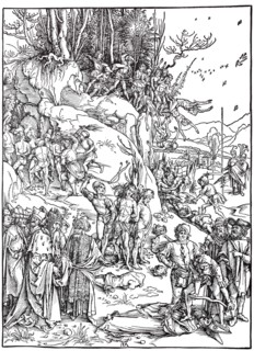 The martyrdom of the Ten Thousends.