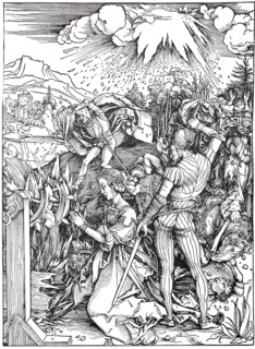 The martyrdom of S. Catherine.