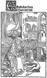 St. Jerome in his study.
