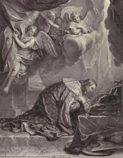 Louis XIV kneeling at the cross and crown of thorns-gigapixel-st