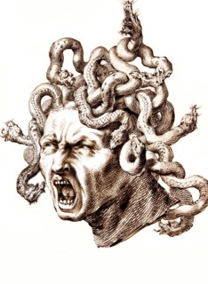 Kopf der Medusa.