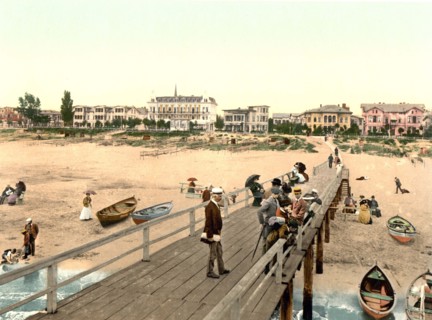 Beach promenade in Ahlbeck in Mecklenburg-Western Pomerania