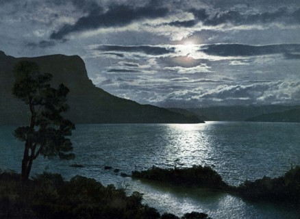 Moonlight on Lake Waikaremoana in Te Urewera on New Zealand's North Island