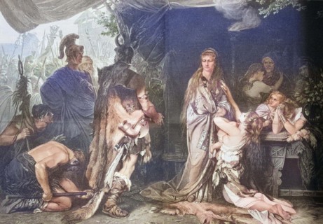 'Tusnelda is raised by her father Segest