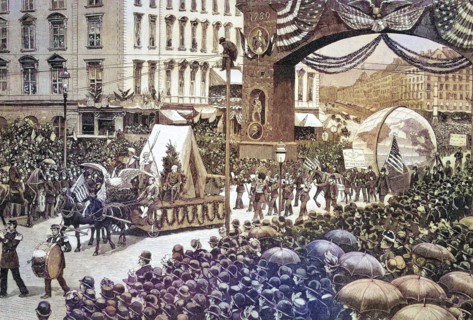 Parade in New York on May 1, 1889