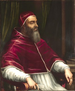 Clement VII, civilly Giulio de Medici (26 May 1478 to 25 September 1534) from the Medici family was