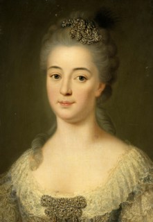 Portrait of Marie Friederike Caroline von Geispigheim, c. 1750, Historic, digitally restored