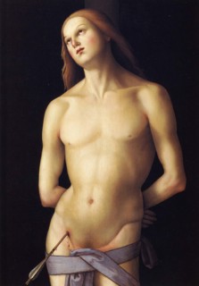 Saint Sebastian or Sebastiano (around 250 AD) was a Roman soldier. He has been venerated as a martyr and saint in the Catholic and Orthodox churches since the 4th century