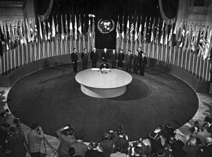 Signing The United Nations Charter