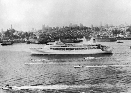 SS Canberra Arrives In San Francisco