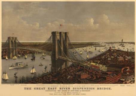 The Great East River Suspension Bridge