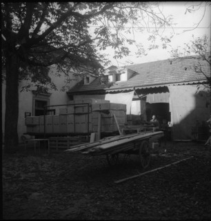 After World War 2: simple living equipment in a box.