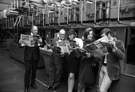 Birthday party for television program magazine ¬´Tele¬ª, 1967.