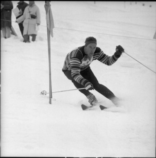 Lauberhorn 1960: Ernst Hinterseer.