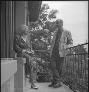 Wilhelm Gimmi and his wife, Chexbres 1956.