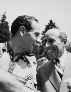 Tour de Suisse 1953: Hugo Koblet and Rudolf Bernhard.