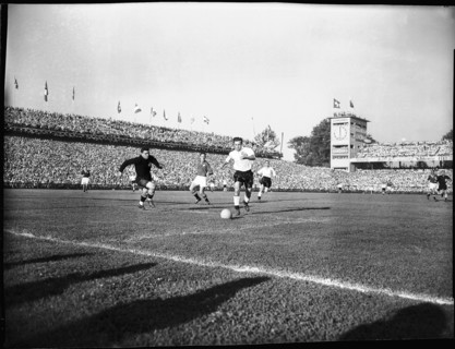 Football WC in Switzerland 1954: Switzerland - England.