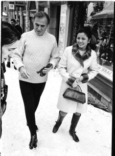 James Mason with his girl-friend Yasuko Yama, 1967.