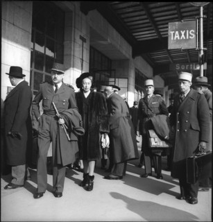 General Pierre Kv?nig, Geneva Cointrin airport, 1949.