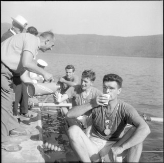 Rome 1960: French four with Ovomaltine.