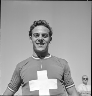Amateur sprinter champion Freddy Arber, 1950.