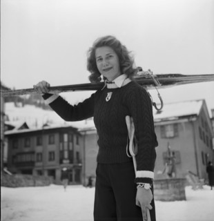 Duchess of Alba in her holidays in Switzerland.