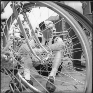 Kurt Gimmi in Pau before start of the 10th. stage of TdF 1963.