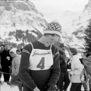Skier Liselotte Michel, around 1958.