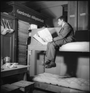 After World War 2: simple living equipment in a box.
