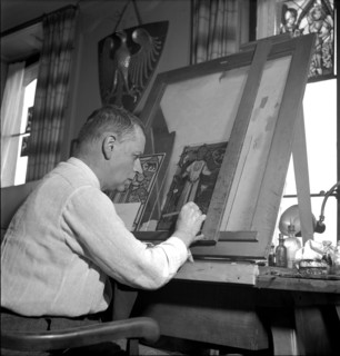 Paul Boesch, painter around 1945