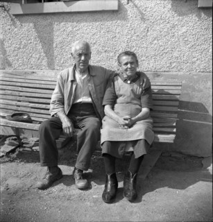 Married couple Gräser-Knecht, diamond wedding in Frauenfeld 1945.