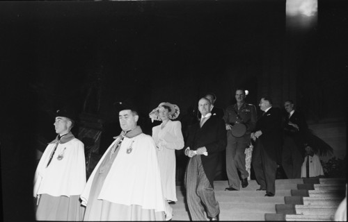 Charlotte of Luxembourg with federal president Etter, Berne 1947