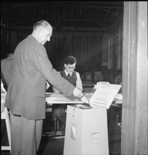 Election of the jury for the exhibition Zurich artists in Helmhaus 1950.