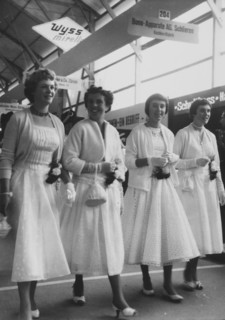 Maids of honor at the Olma 1955.