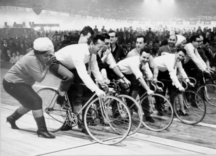Hazy Osterwald Sextett at the Zurich six day race 1961.