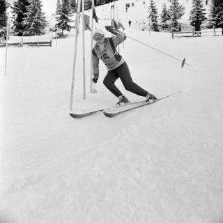 Michèle Cantova, skier at race.