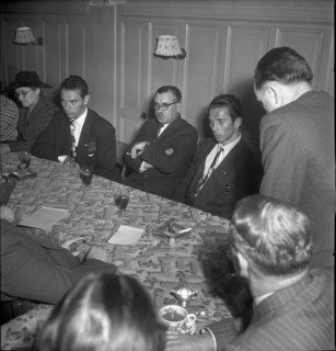 Koblet und Diggelmann back from the US, 1949.