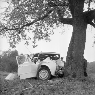 Hugo Koblets fatal car accident 1964: Alfa Romeo wreck.