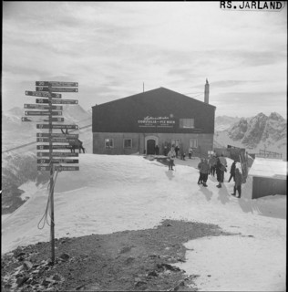 Top station of the cableway Corviglia - Piz Nair 1962.