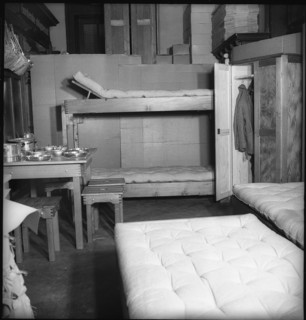 After World War 2: simple living equipment in a box.