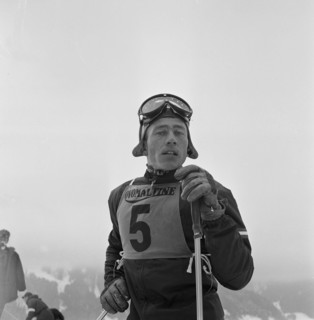 Skier Walter Schuster around 1956 .